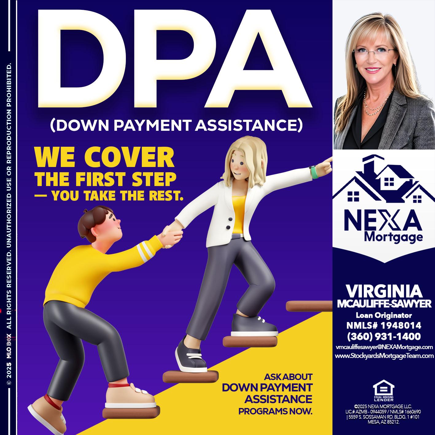 DPA LOANS - Virginia McAuliffe Sawyer -Mortgage Loan Originator