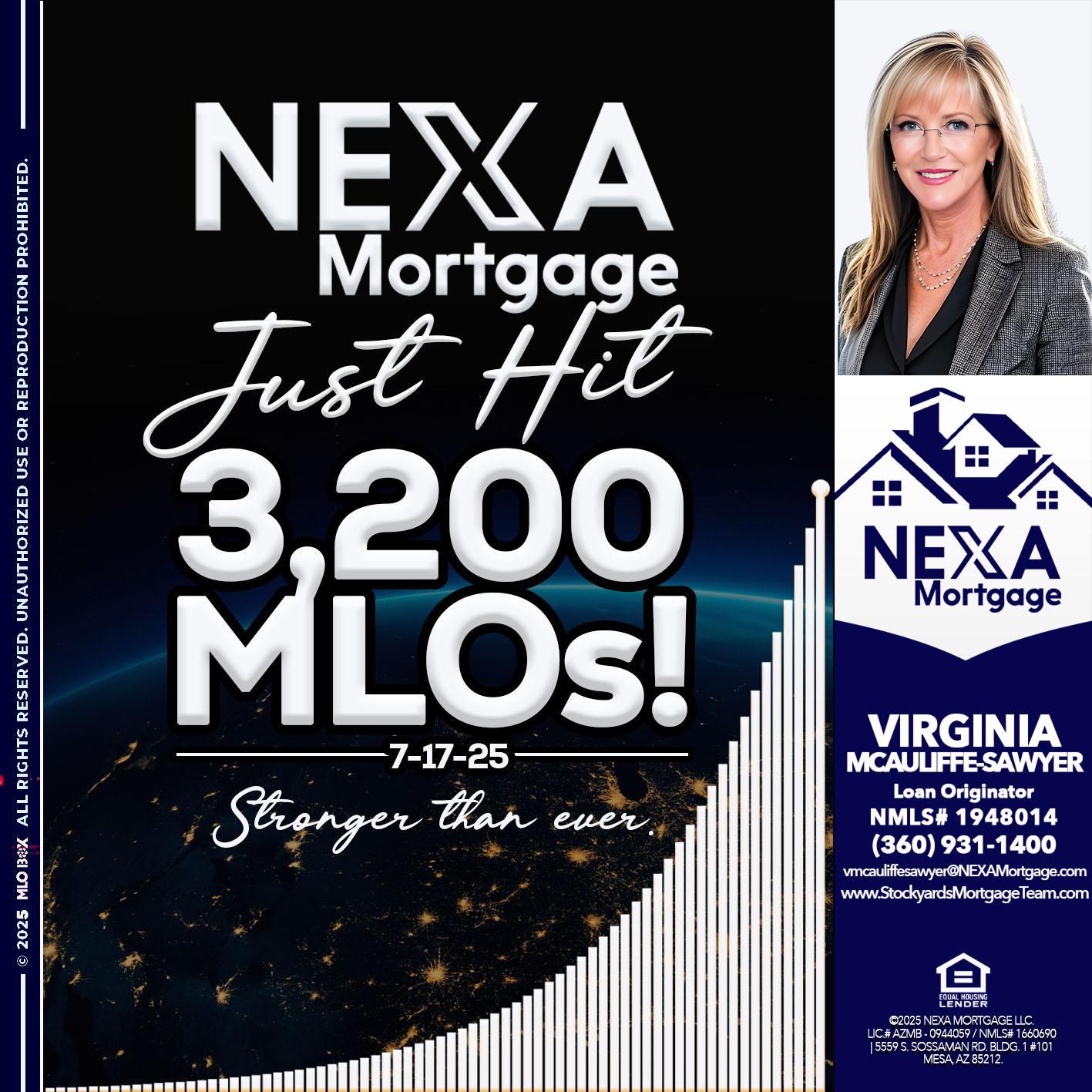 3200 MLOs - Virginia McAuliffe Sawyer -Mortgage Loan Originator