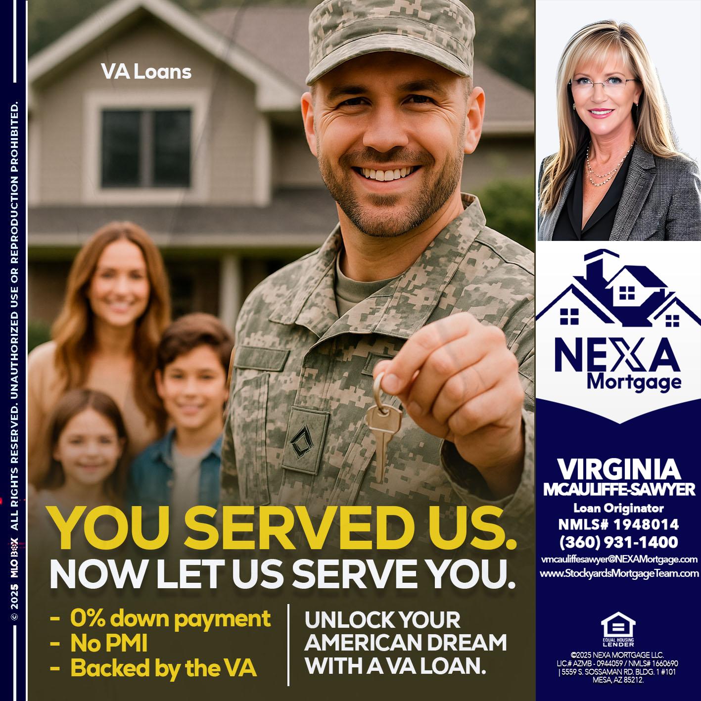 YOU DESERVED - Virginia McAuliffe Sawyer -Mortgage Loan Originator