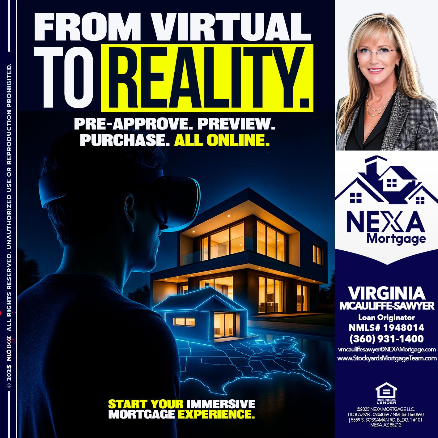 FROM VIRTUAL - Virginia McAuliffe Sawyer -Mortgage Loan Originator