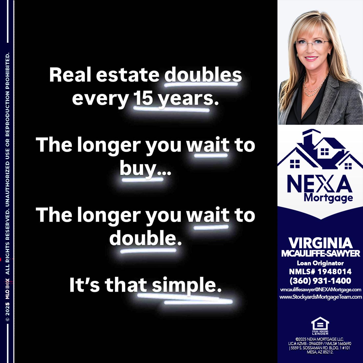 REAL ESTATE - Virginia McAuliffe Sawyer -Mortgage Loan Originator