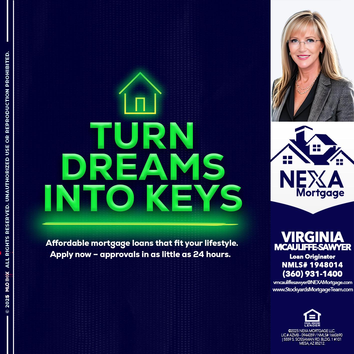 turn dreams - Virginia McAuliffe Sawyer -Mortgage Loan Originator