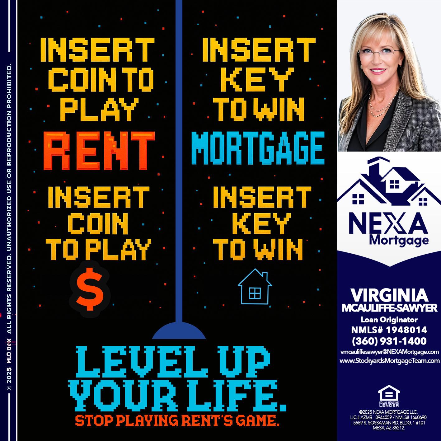 INSERT COIN - Virginia McAuliffe Sawyer -Mortgage Loan Originator