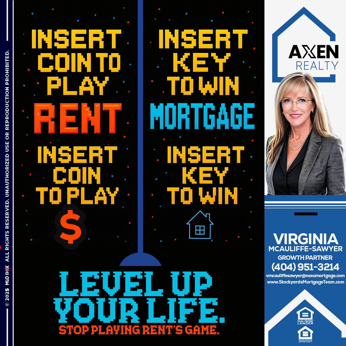 INSERT COIN - Virginia McAuliffe Sawyer -Mortgage Loan Originator