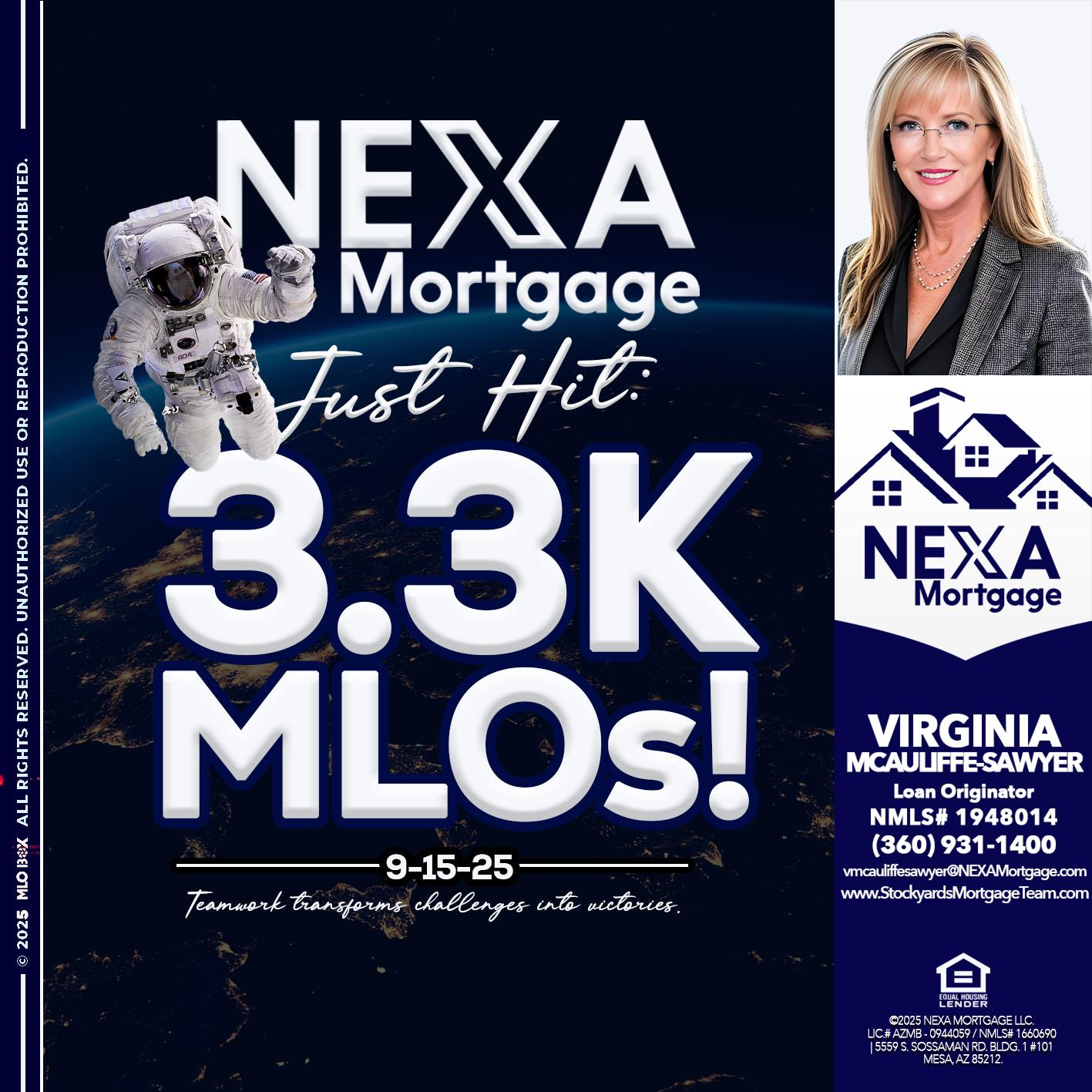 3.3K - Virginia McAuliffe Sawyer -Mortgage Loan Originator