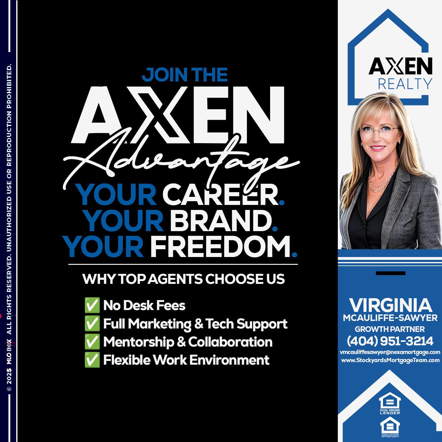 JOIN THE AXEN - Virginia McAuliffe Sawyer -Mortgage Loan Originator