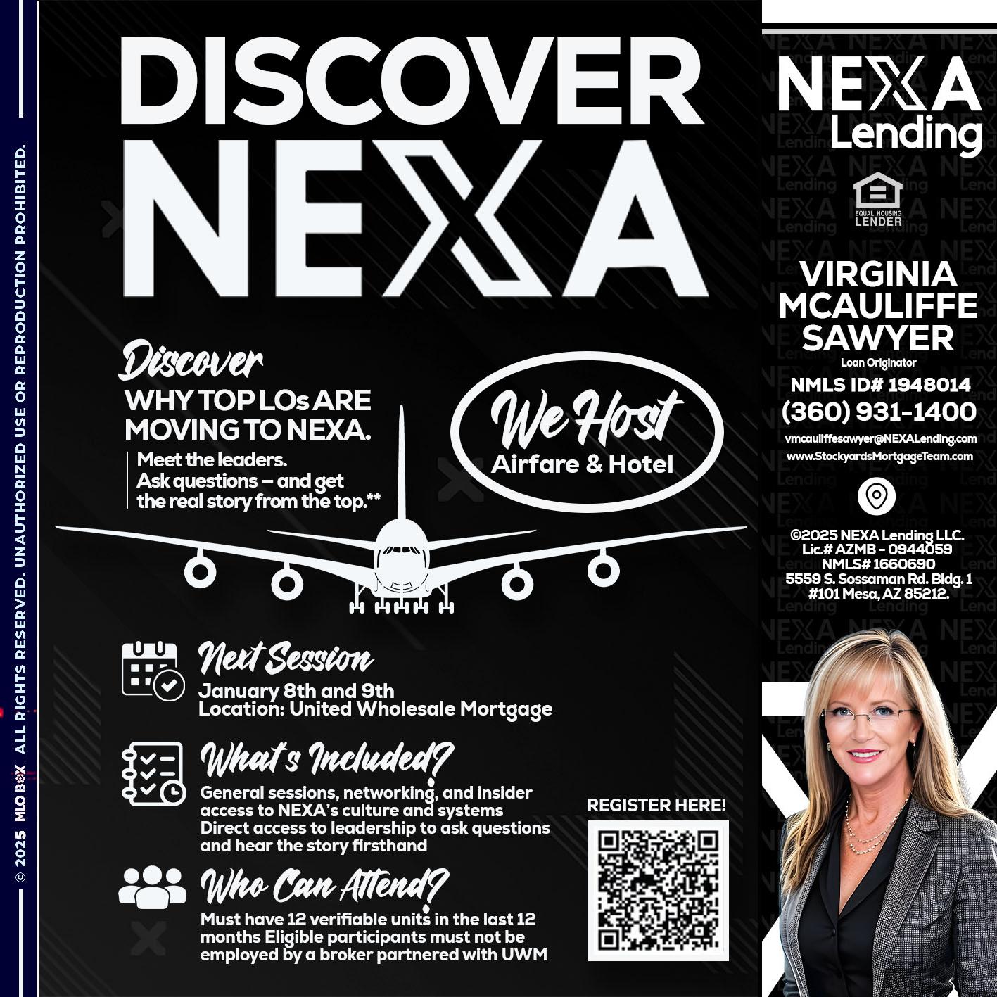 DISCOVER NEXA - Virginia McAuliffe Sawyer -Mortgage Loan Originator