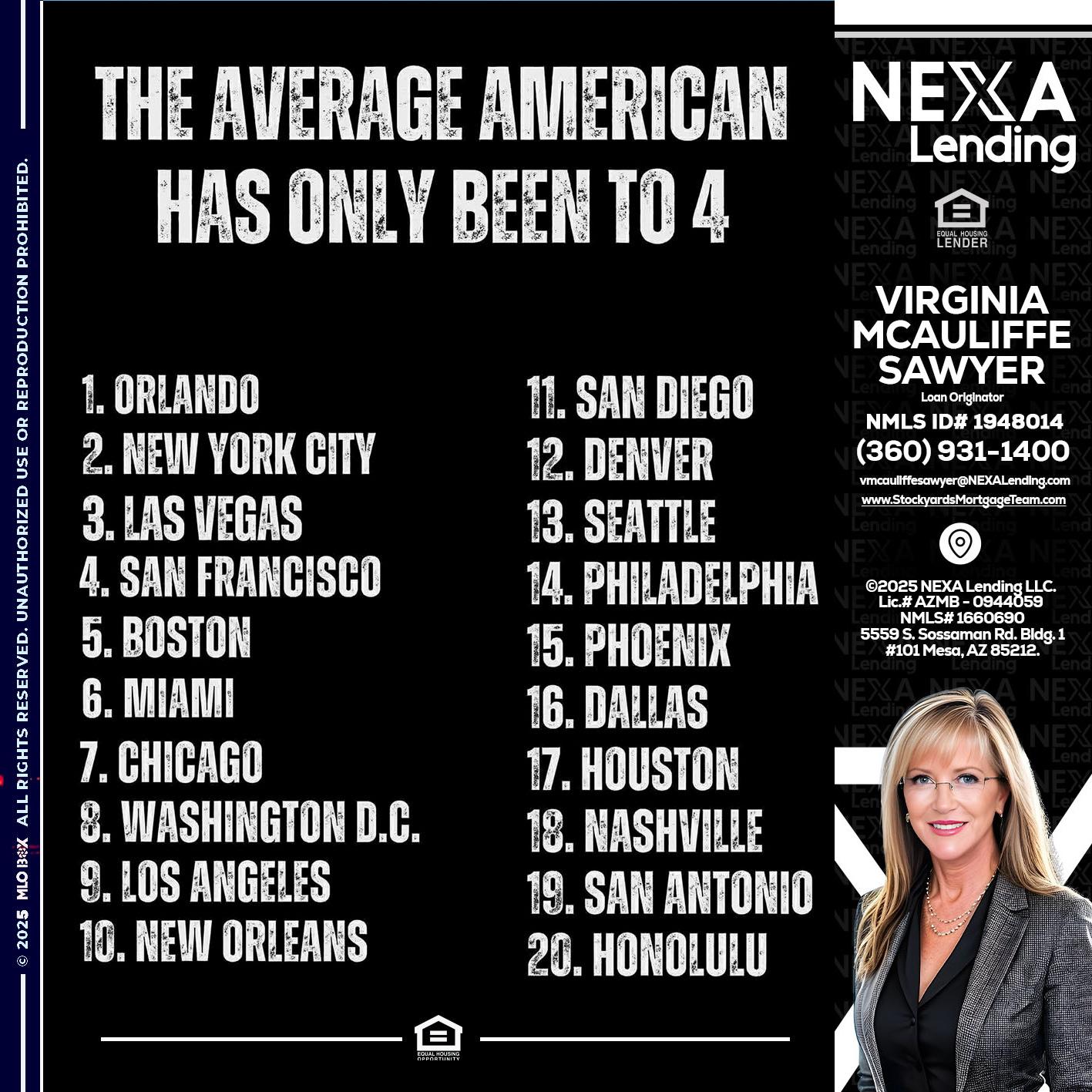 THE AVERAGE AMERICAN - Virginia McAuliffe Sawyer -Mortgage Loan Originator