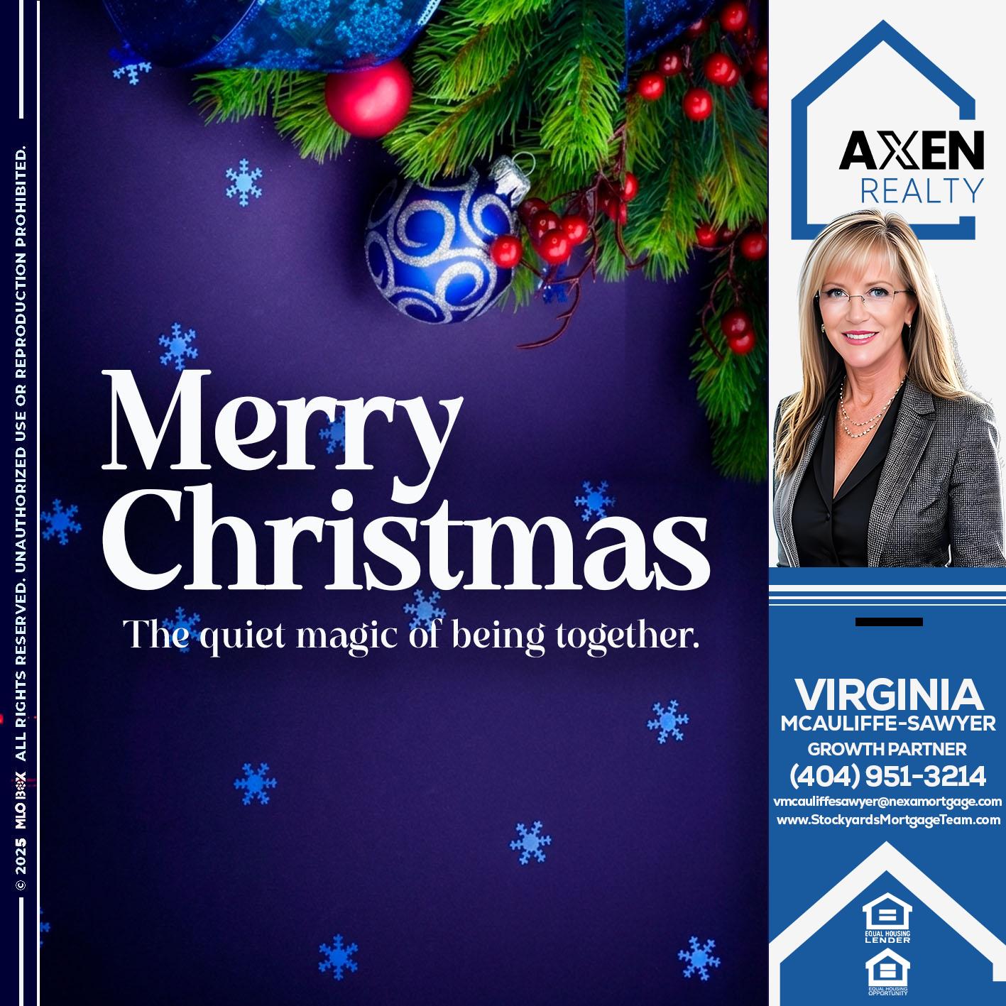 merry christmas - Virginia McAuliffe Sawyer -Mortgage Loan Originator