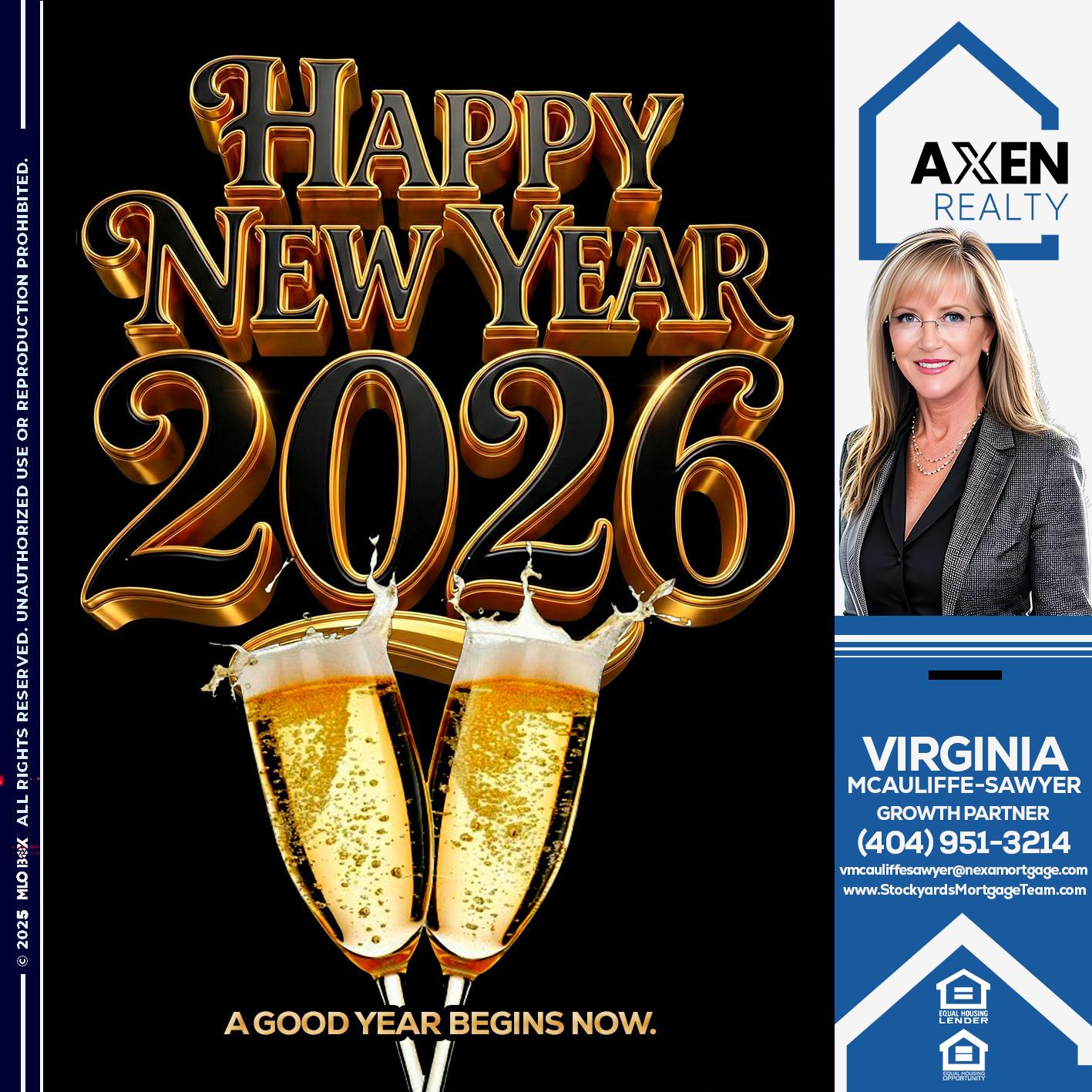 HAPPY NEW YEAR - Virginia McAuliffe Sawyer -Mortgage Loan Originator