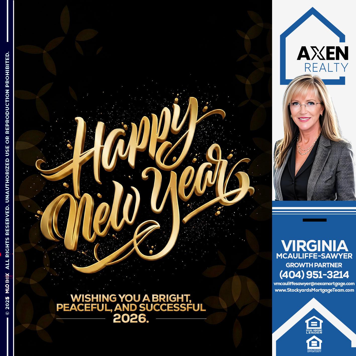 HAPPY NEW YEAR - Virginia McAuliffe Sawyer -Mortgage Loan Originator