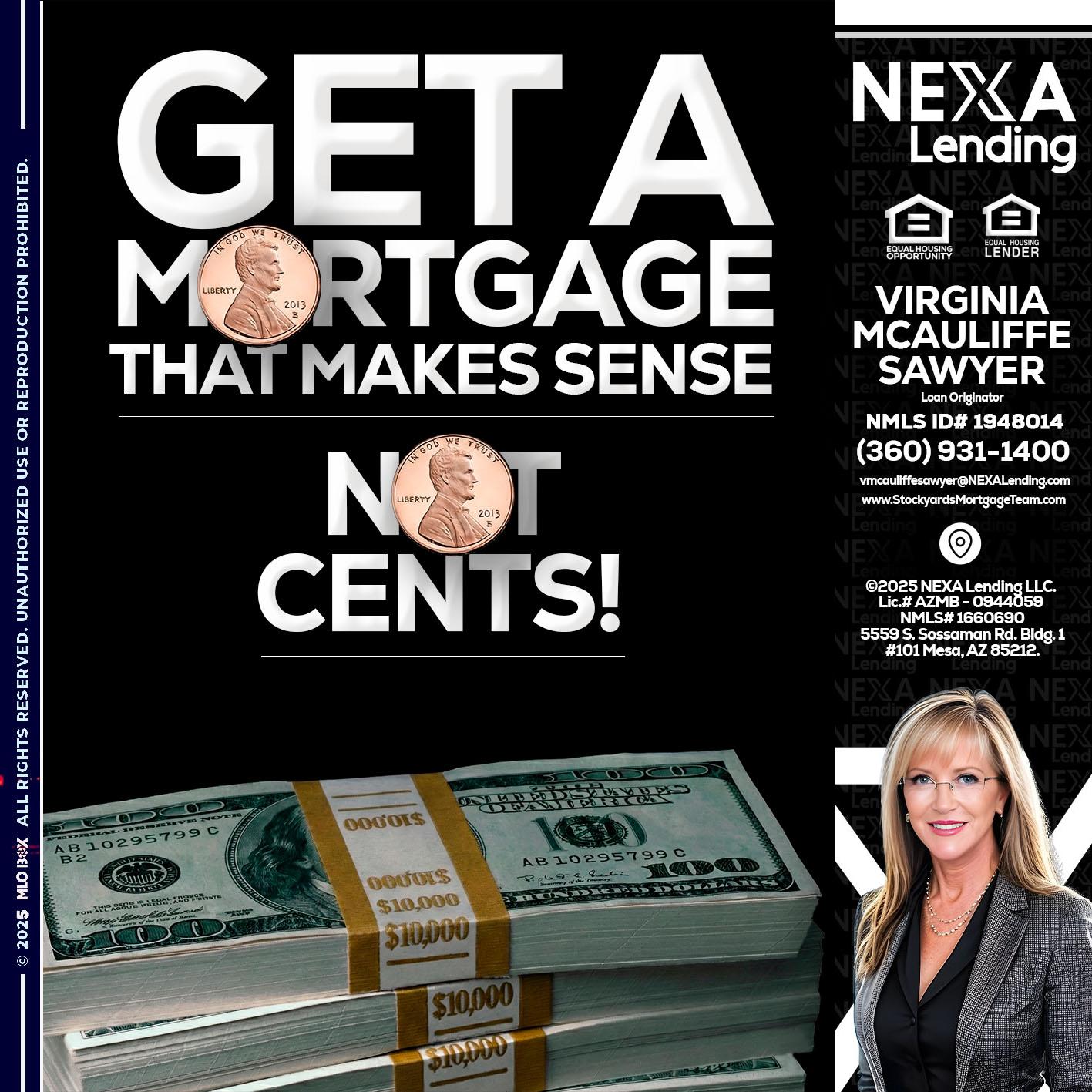 get a mortgage - Virginia McAuliffe Sawyer -Mortgage Loan Originator