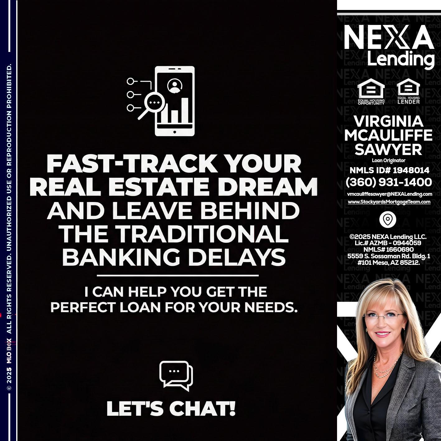 FAST TRACK - Virginia McAuliffe Sawyer -Mortgage Loan Originator