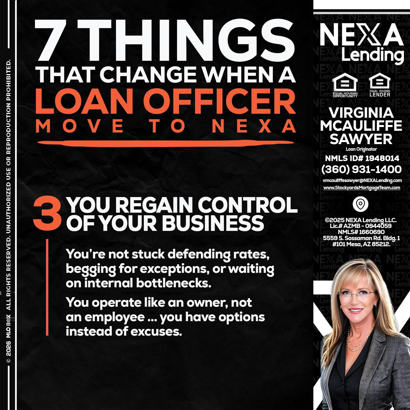 7 things (3) - Virginia McAuliffe Sawyer -Mortgage Loan Originator