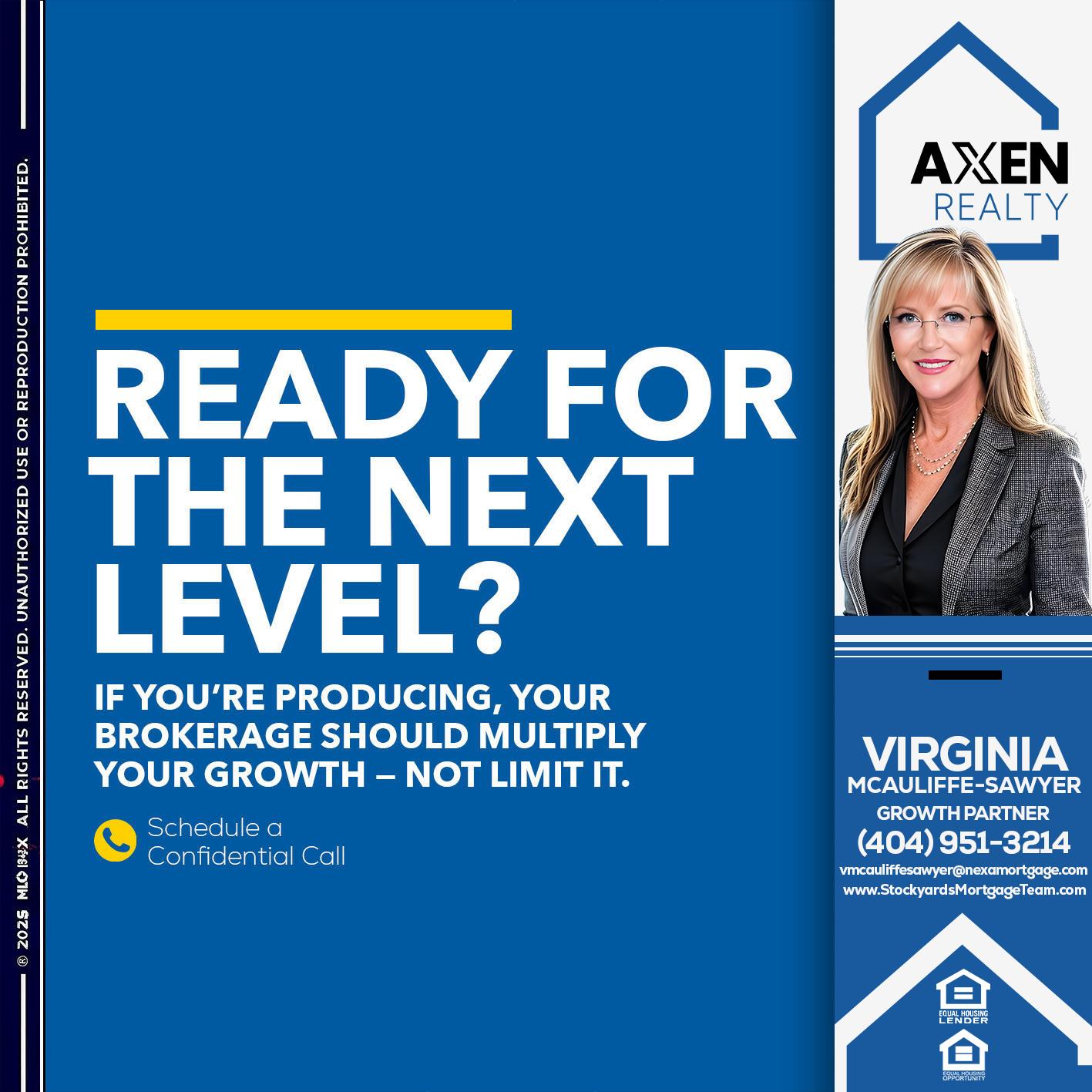 ready for the next level - Virginia McAuliffe Sawyer -Mortgage Loan Originator