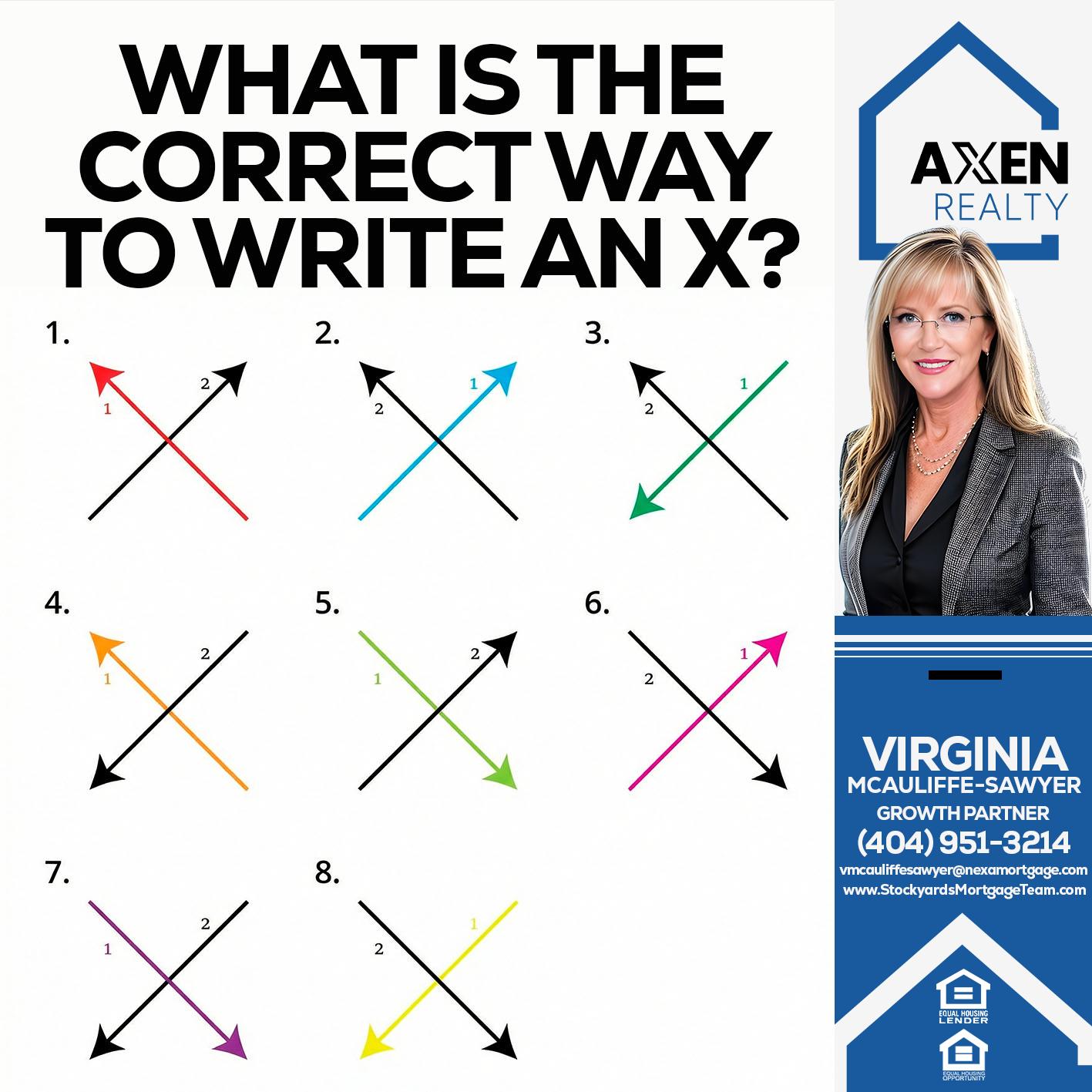 what is the correct - Virginia McAuliffe Sawyer -Mortgage Loan Originator