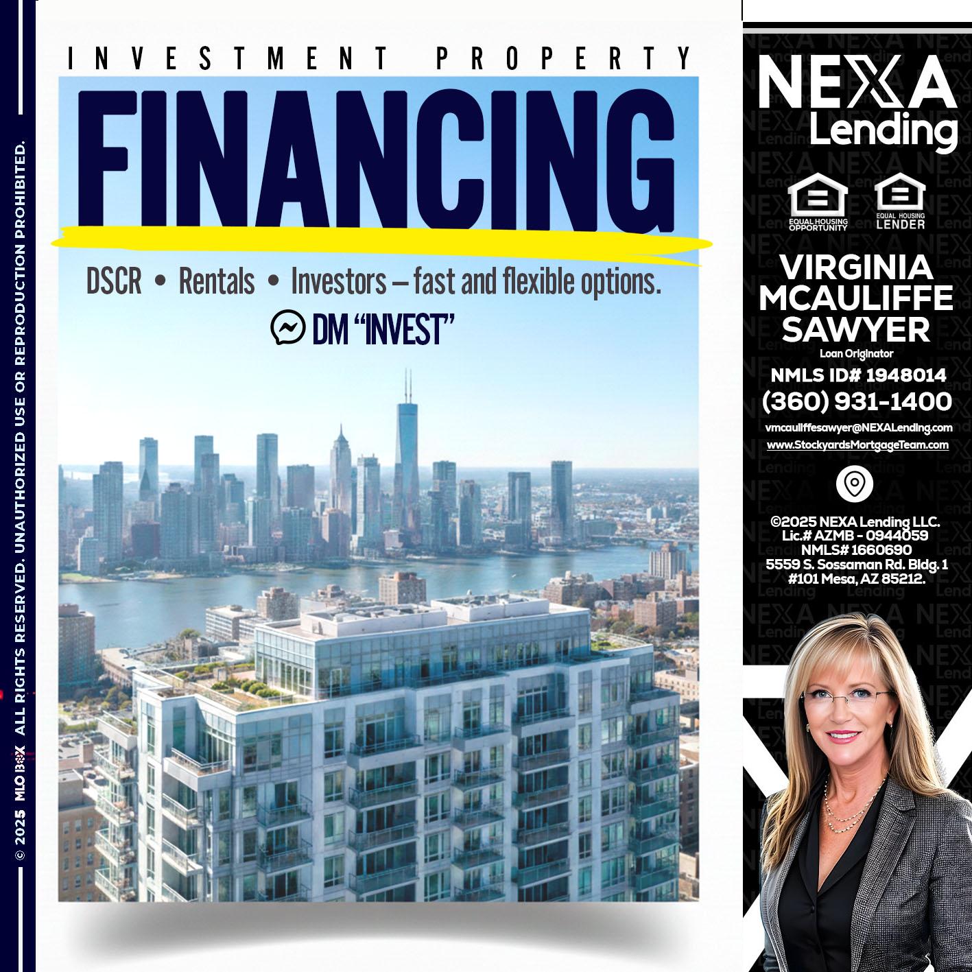 FINANCING - Virginia McAuliffe Sawyer -Mortgage Loan Originator