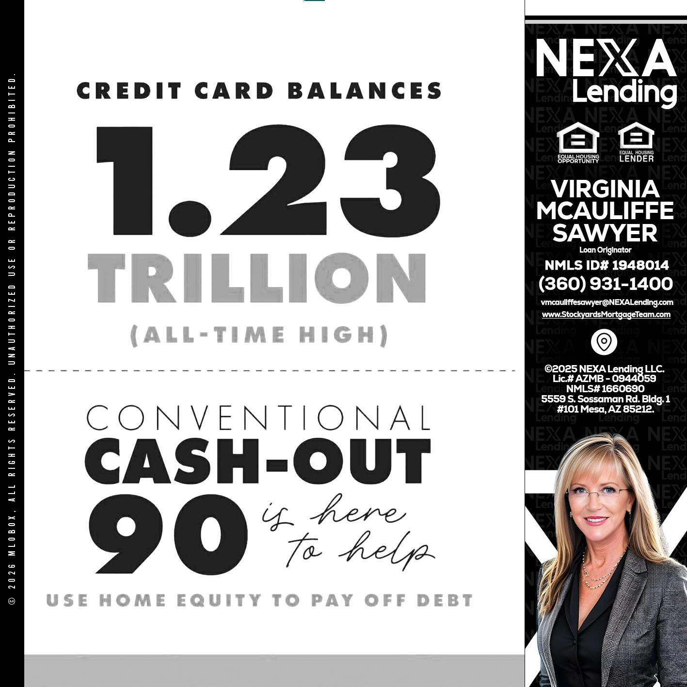 CREDIT CARD BALANCE - Virginia McAuliffe Sawyer -Mortgage Loan Originator