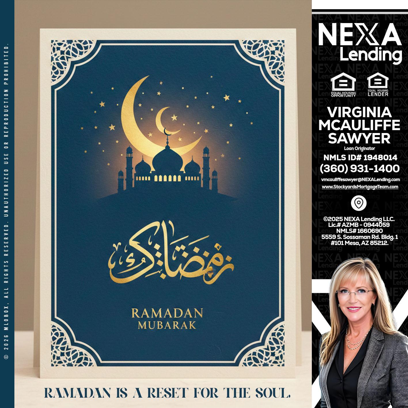 HAPPY RAMADAN - Virginia McAuliffe Sawyer -Mortgage Loan Originator