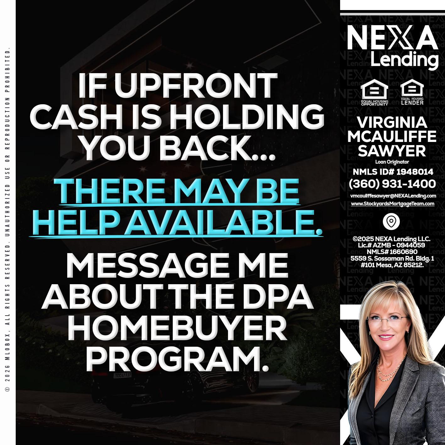 IF UPFRONT - Virginia McAuliffe Sawyer -Mortgage Loan Originator