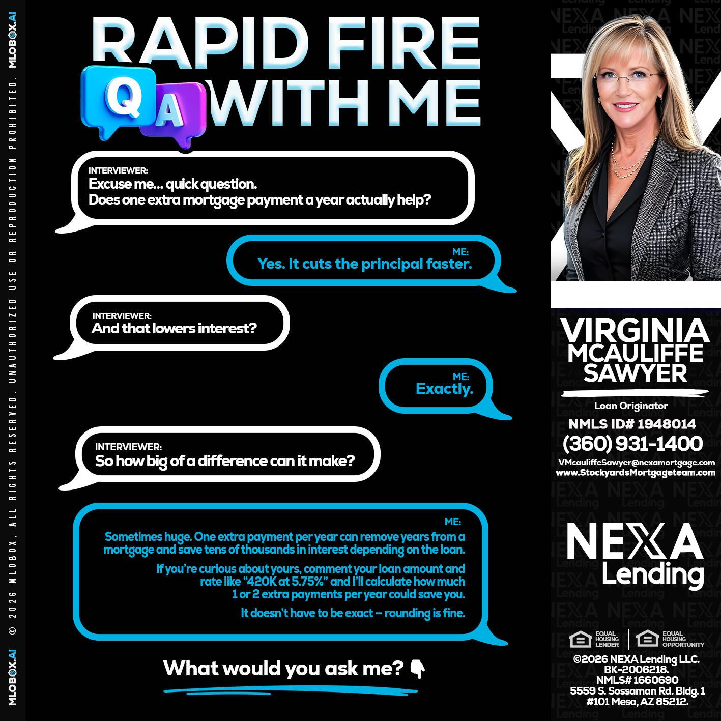 RAPID Q&A - Virginia McAuliffe Sawyer -Mortgage Loan Originator