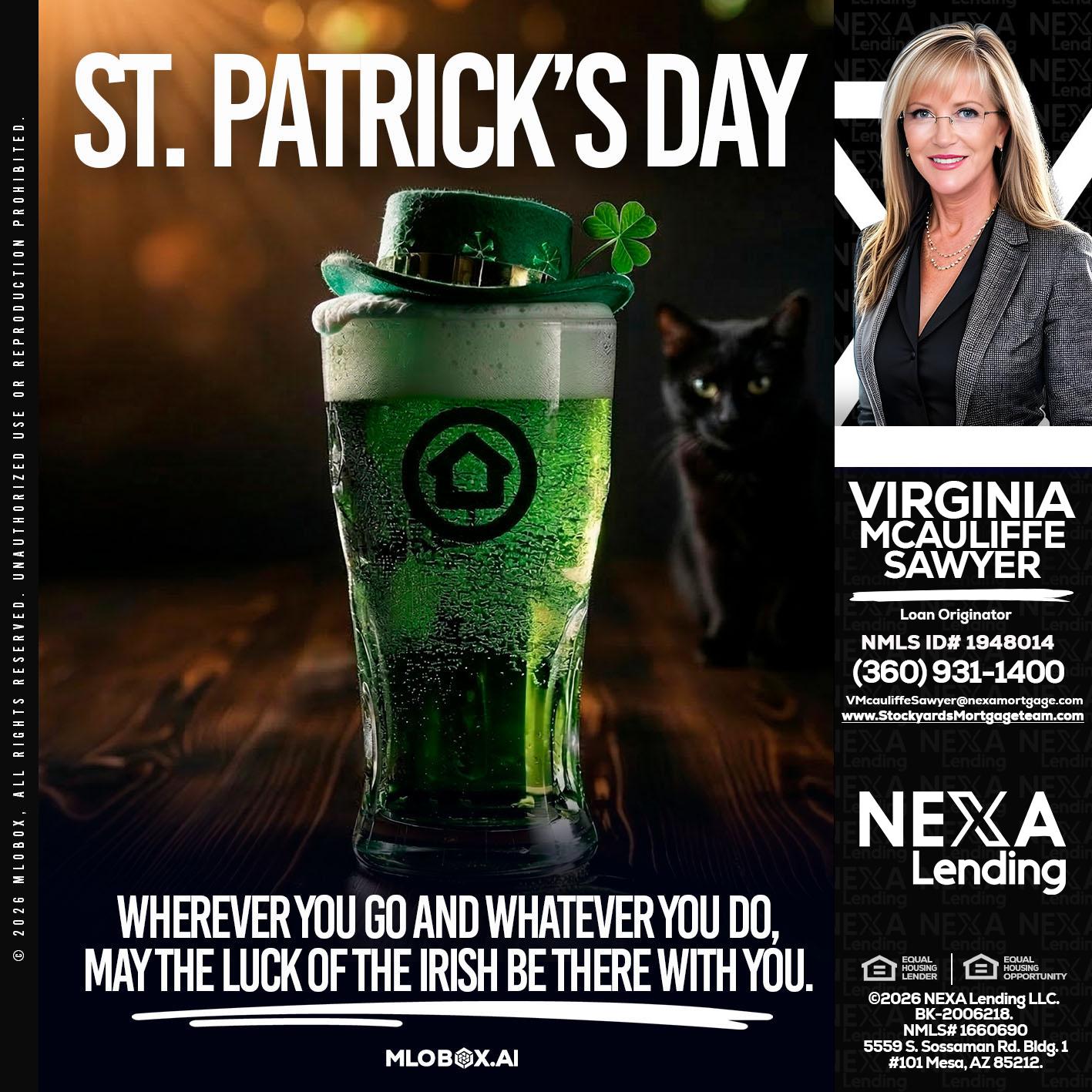 st. Patricks day - Virginia McAuliffe Sawyer -Mortgage Loan Originator
