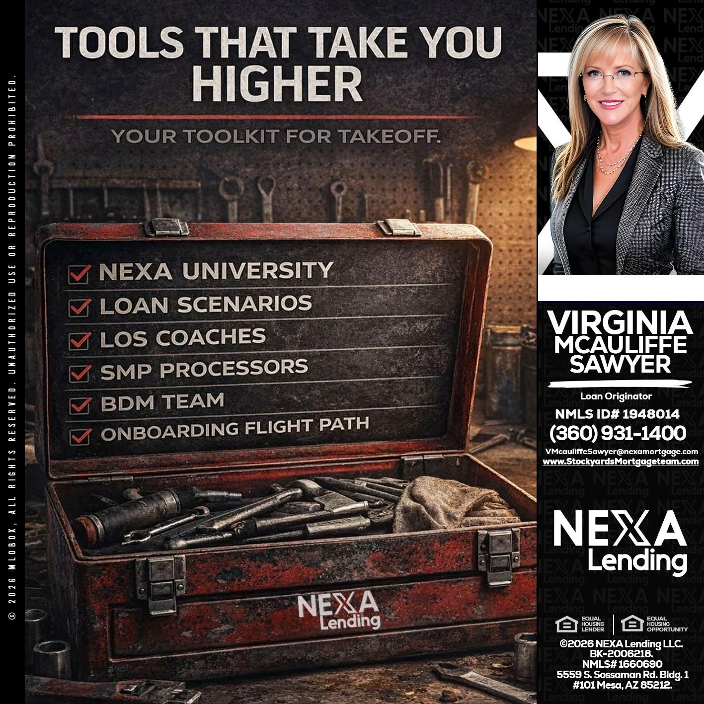 TOOLS THAT - Virginia McAuliffe Sawyer -Mortgage Loan Originator