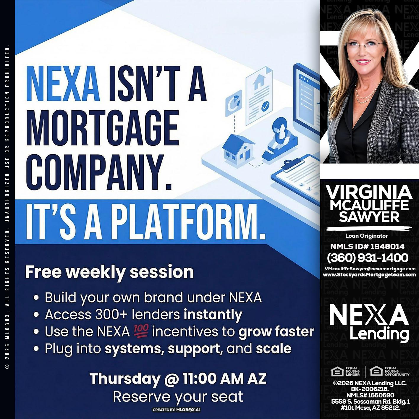 NEXA ISNT - Virginia McAuliffe Sawyer -Mortgage Loan Originator