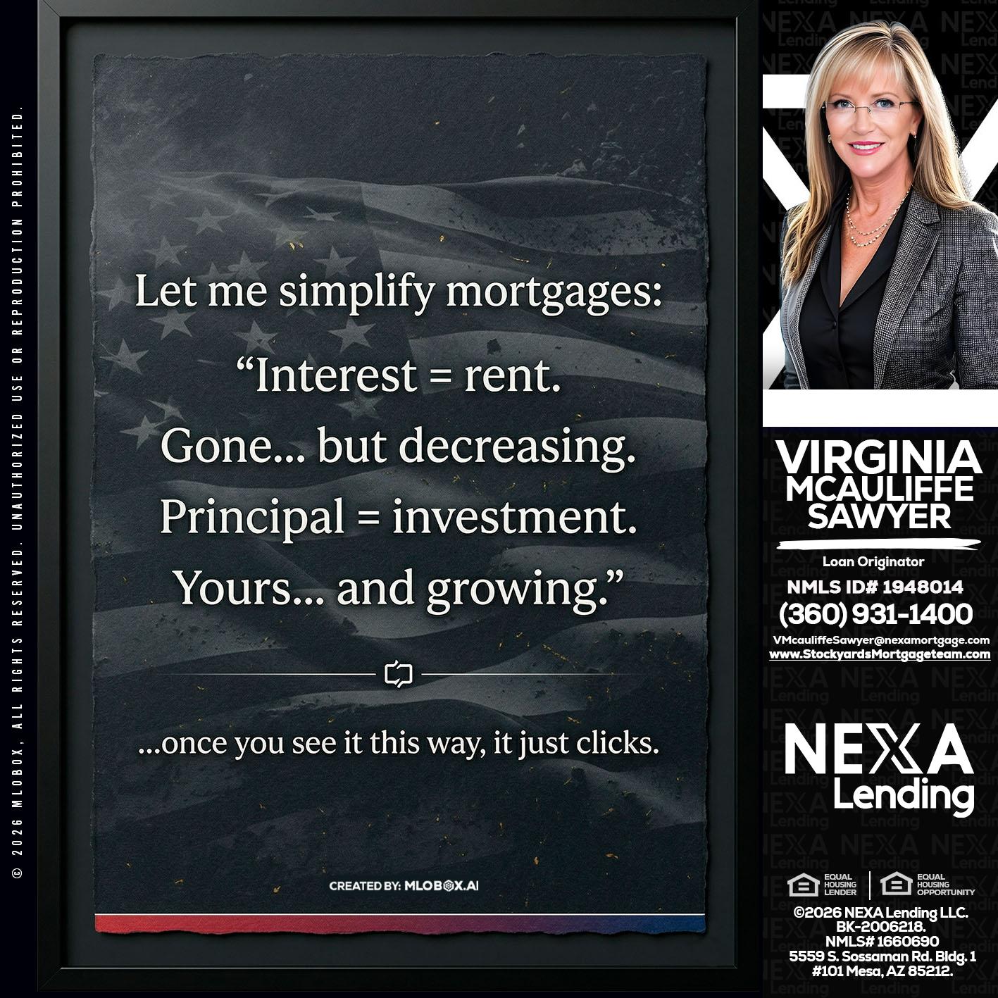 LET ME SIMPLIFY - Virginia McAuliffe Sawyer -Mortgage Loan Originator