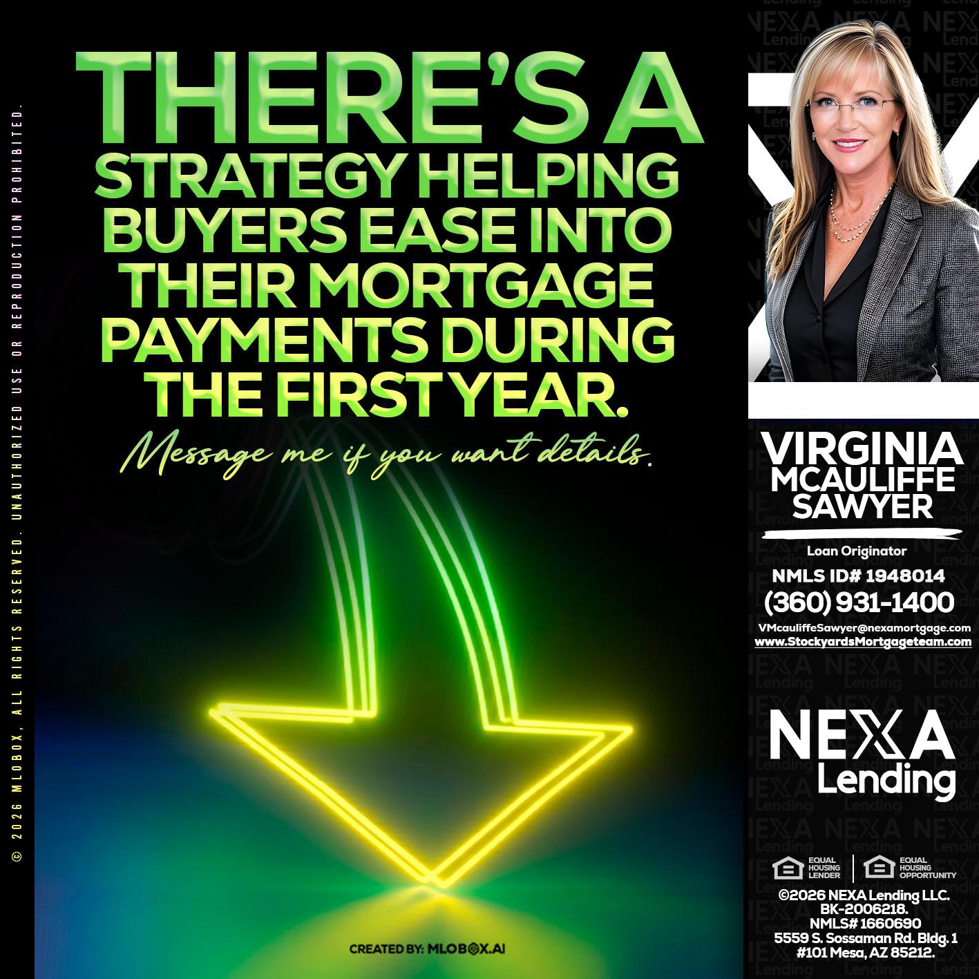 THERES A STATEGY - Virginia McAuliffe Sawyer -Mortgage Loan Originator