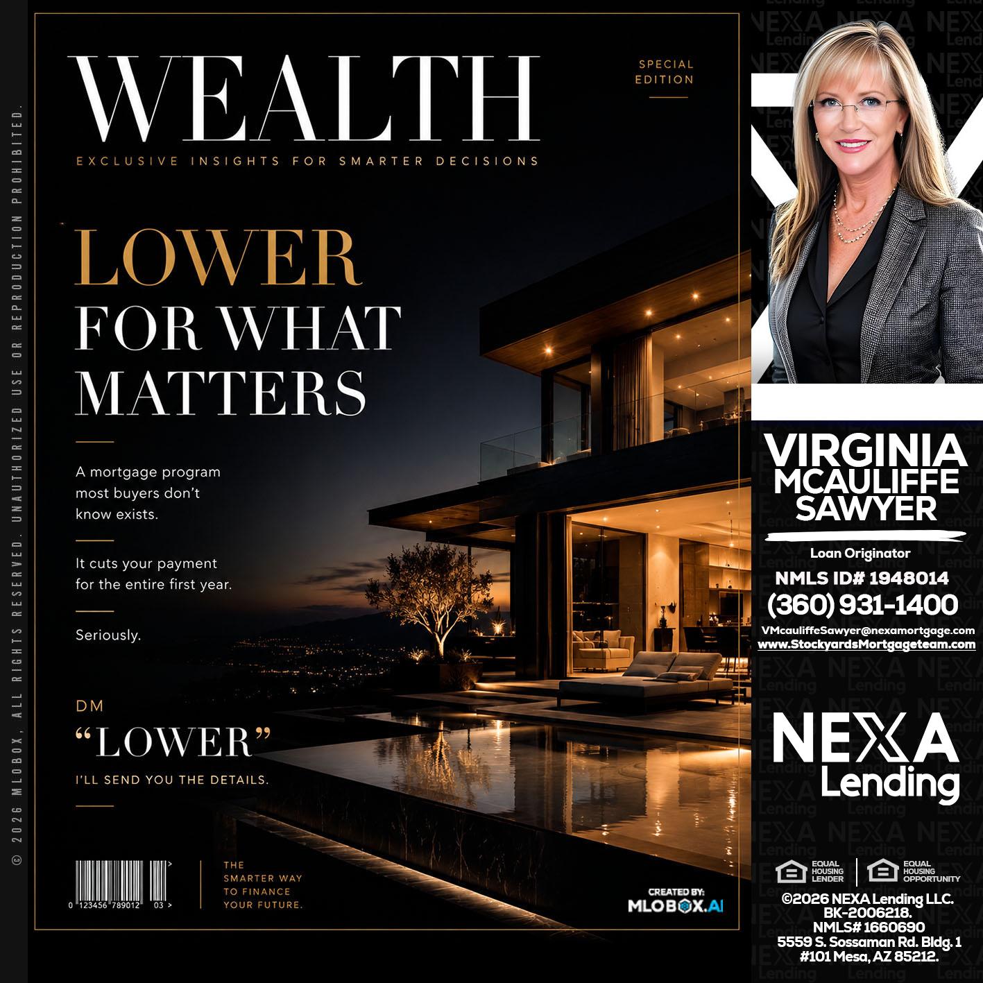 WEALTH - Virginia McAuliffe Sawyer -Mortgage Loan Originator
