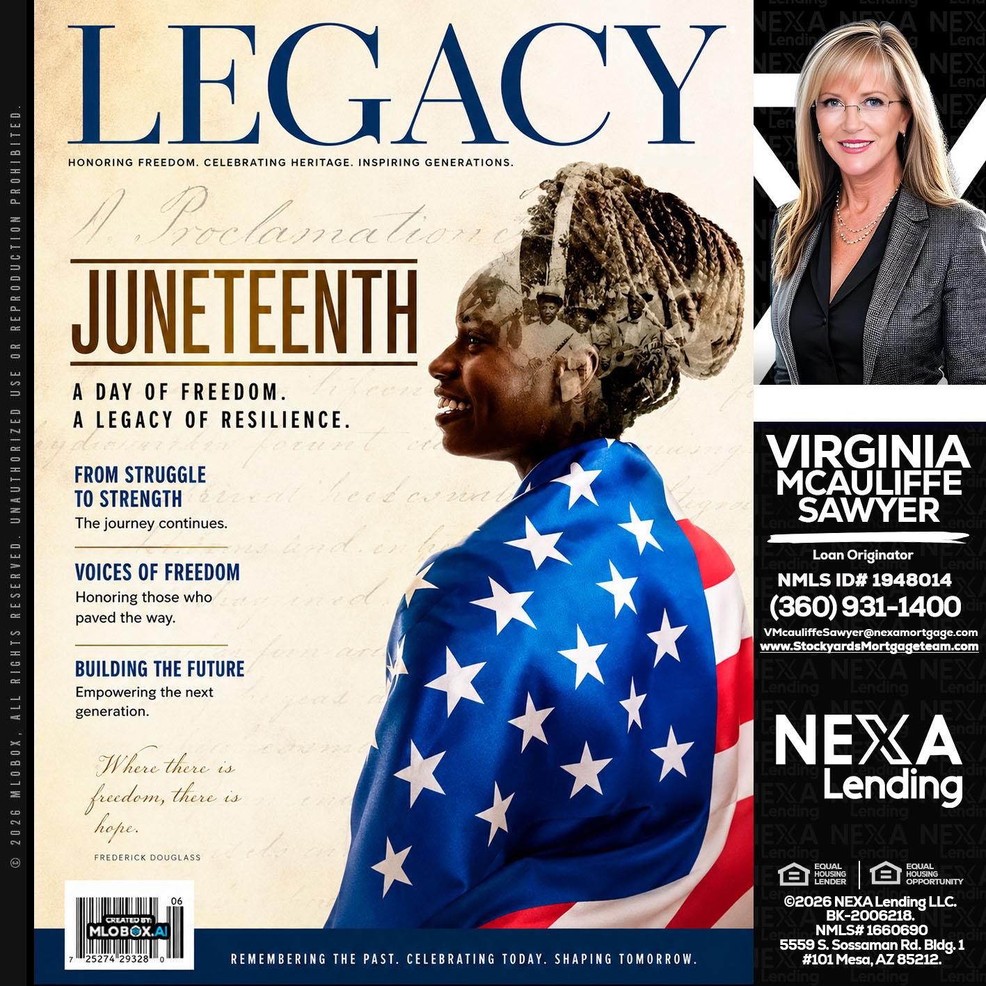 LEGACY - Virginia McAuliffe Sawyer -Mortgage Loan Originator