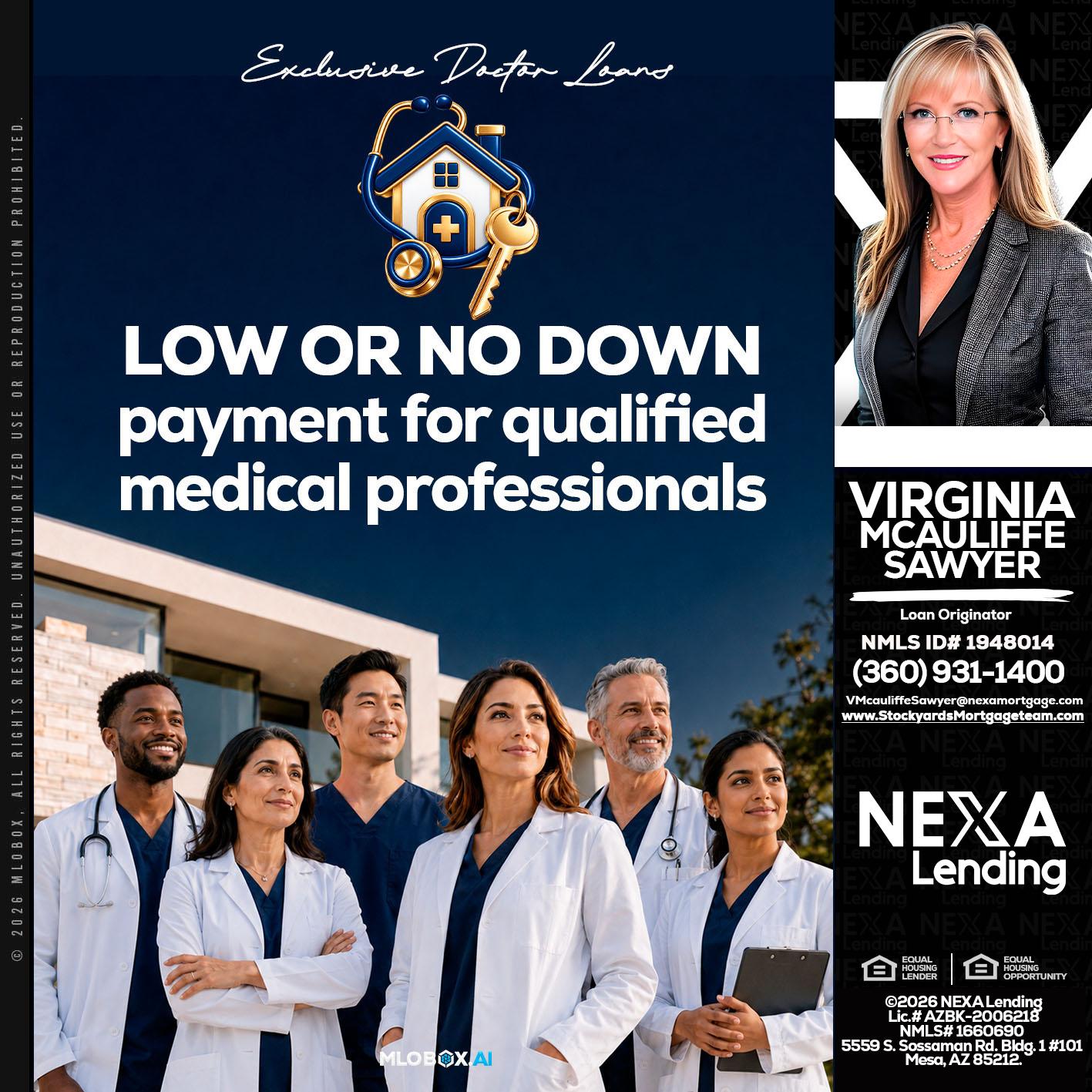 DOCTOR LOANS - Virginia McAuliffe Sawyer -Mortgage Loan Originator