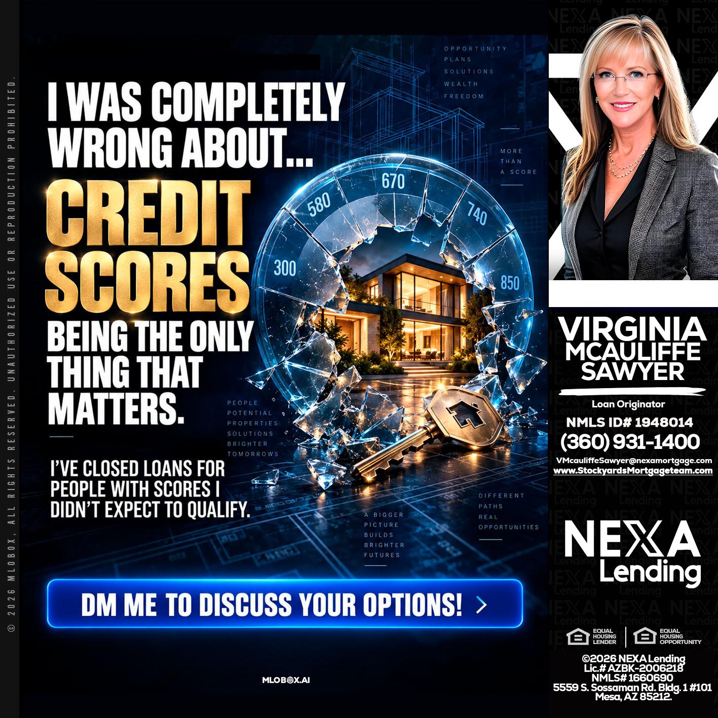 I WAS COMPLETY - Virginia McAuliffe Sawyer -Mortgage Loan Originator