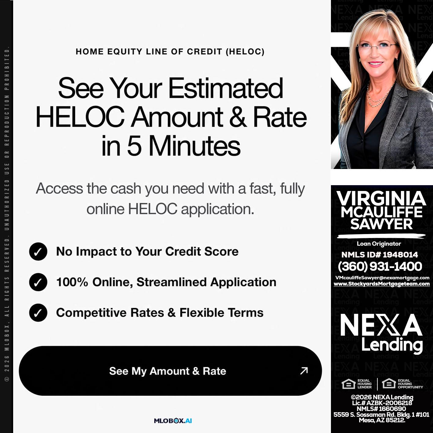 HELOC - Virginia McAuliffe Sawyer -Mortgage Loan Originator