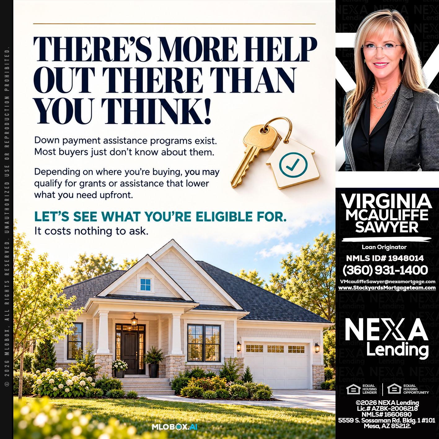 THERES MORE - Virginia McAuliffe Sawyer -Mortgage Loan Originator